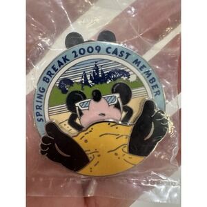 Spring Break 2009 Cast Member - WDW Disney World Pin Beach Mickey Mouse PP68457